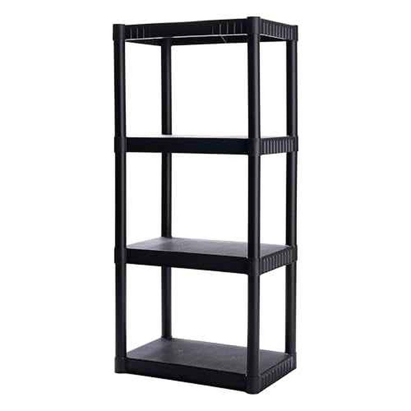 Plano 4-Shelf Plastic Storage Shelves, 48¡± x 23¡± x 14¡±, 200lb Capacity, Pantry, Office, Closet and Garage Shelves, Easy to Assemble, Durable Plastic Shelving Unit