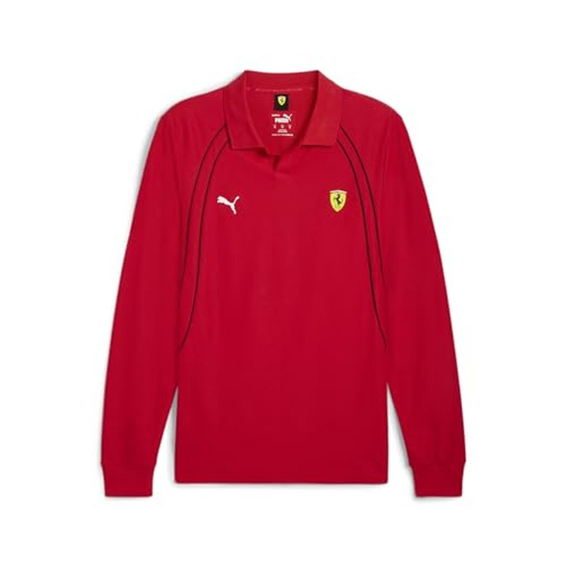 PUMA Mens Scuderia Ferrari Formula 1 Long Sleeve Race Polo