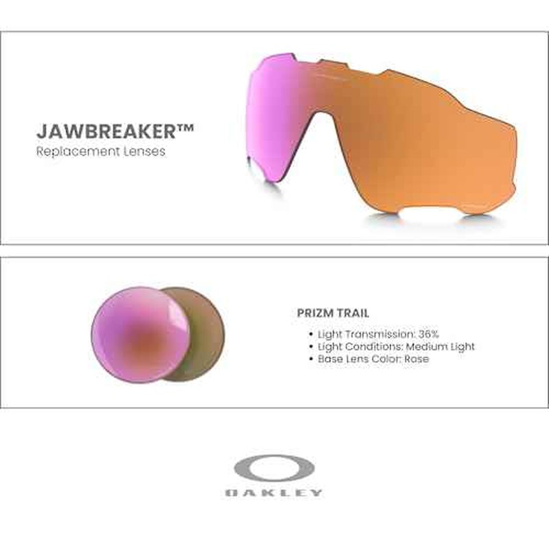 OAKLEY Original Jawbreaker Replacement Lenses For Men For Women+ Bundle Microfiber Pouch -FRAMES NOT INCLUDED
