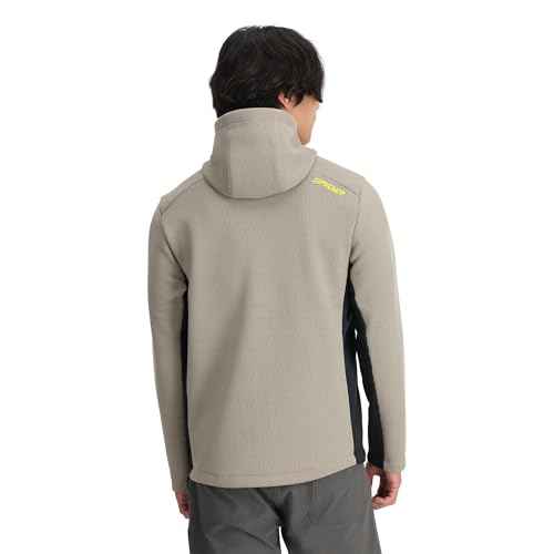 Spyder mens Bandit Hooded Zip Ski Mid Layer Sweater Jacket