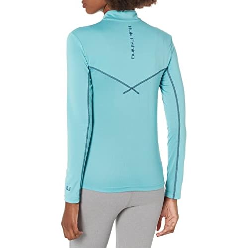HUK Women's Icon 1/4 Zip Long Sleeve| Fishing Shirt with Sun Protection