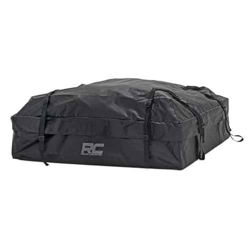 Rough Country Roof Mounted Cargo Bag - 15 Cu.Ft., Weatherproof, Includes Storage Bag, Gray Color