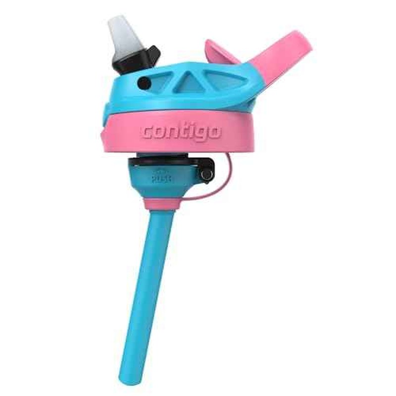 Contigo Kid's 14 oz. AutoSpout Straw Water Bottle - Blue Raspberry/Azalea