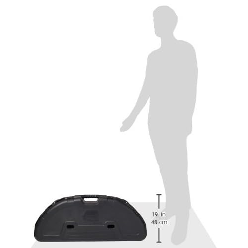 Plano Protector Compact Bow Case, Black, Hard Bow Case, Holds up to Five Arrows, Anti-Crush Archery Storage and Protection