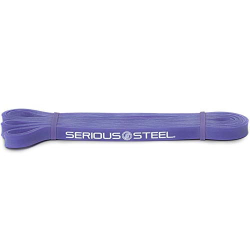 SERIOUS STEEL FITNESS Assisted 41" Pull-Up Band, Resistance & Stretch Band, Powerlifting Band & Pull-up Assist Loop Band (#1 Purple - Single Band)