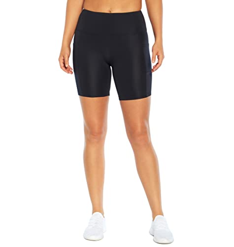 Bally Total Fitness High Rise 7" Pocket Short, Black, Small