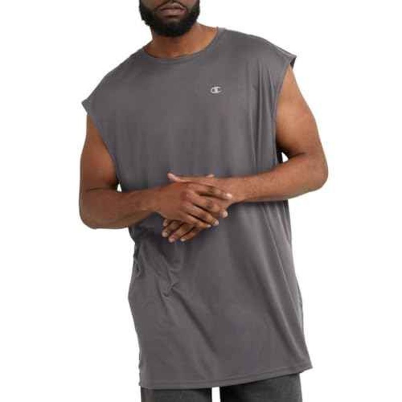 Champion Men's Sleeveless T-shirt, Sport Tank, Muscle T-shirt for Men (Reg. Or Big & Tall)