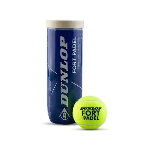DUNLOP Fort Padel - FIP Approved Padel Balls for Tournament Matches (1x3 Can)