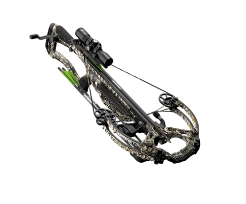 Barnett Whitetail Pro STR Crossbow, with 4x32mm Multi-Reticle Scope, Arrows, Lightweight Quiver, with Crank Device