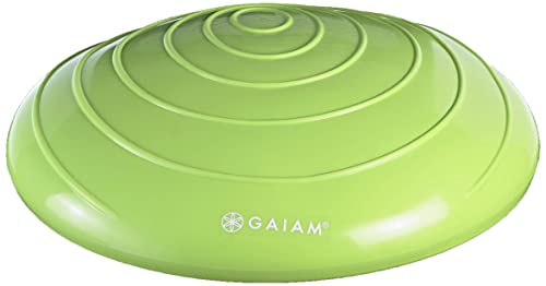 Gaiam Balance Disc Wobble Cushion Stability Core Trainer for Home or Office Desk Chair & Kids Classroom Sensory Wiggle Seat - Wasabi