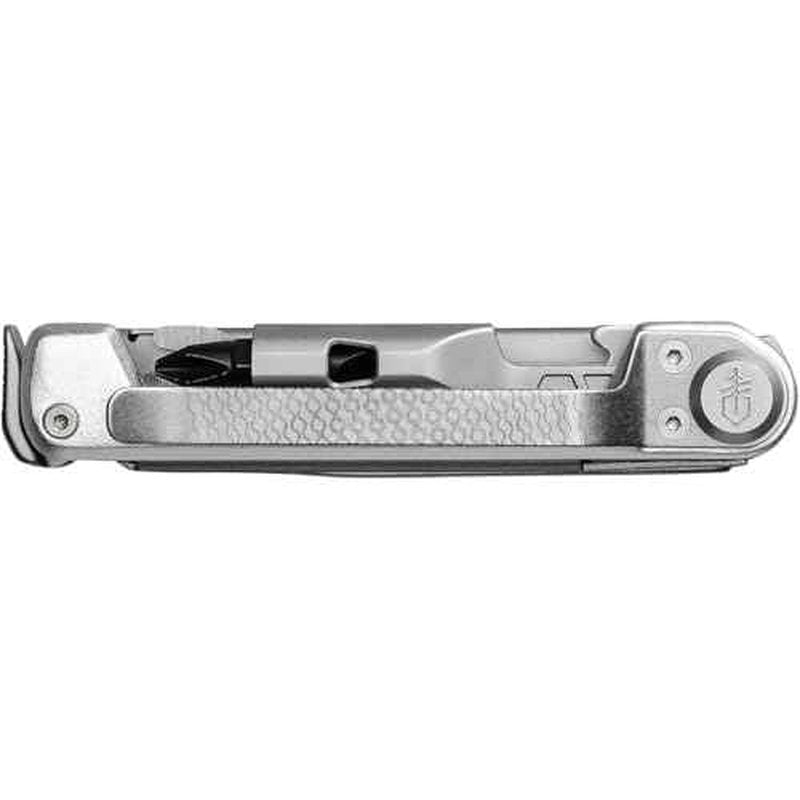 Gerber Gear Armbar Trade 8-in-1 Multi-tool - 2.5" Plain Edge Blade, Pry Bar, Hammer - EDC Gear and Equipment - Silver