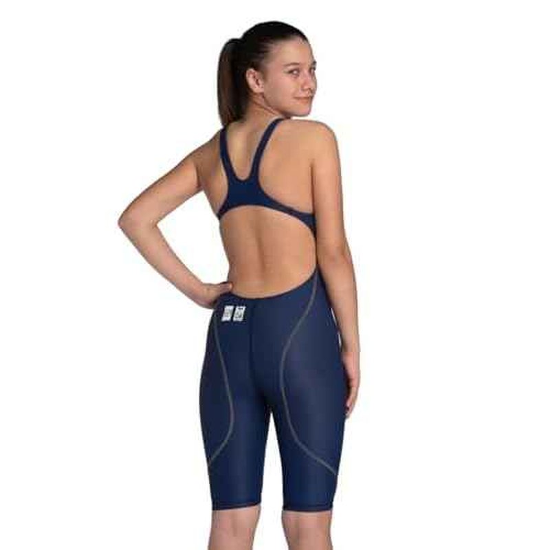 ARENA Powerskin ST Next Eco Open Back Tech Swimsuit Junior Girls Competitive Racing One Piece Kneeskin Competition Swimwear