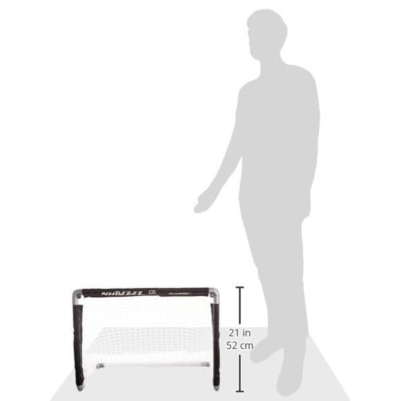 Franklin Sports NHL Kids Mini Hockey Goal Set - (2) Mini + Knee Hockey Goals, (4) Youth Sticks, (2) Goalie Sticks + (4) Foam Balls - Knee + Mini Hockey Set