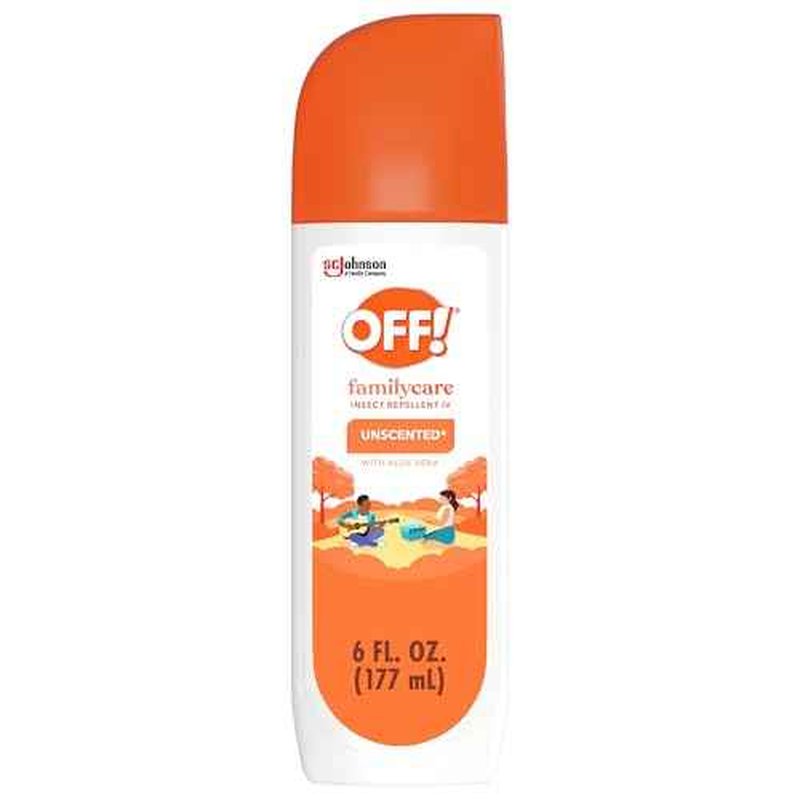 OFF! FamilyCare Insect & Mosquito Repellent Spritz, Unscented Bug spray with Aloe-Vera, 7% Deet, 6 oz (Pack of 12)