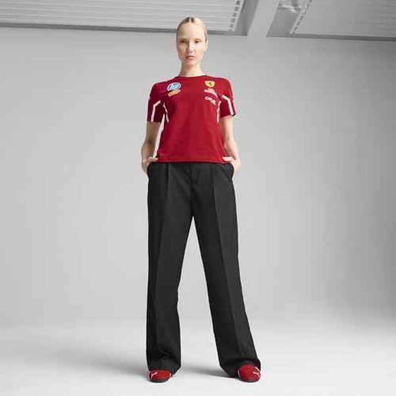 PUMA Scuderia Ferrari F1 2025 Women's Team Tshirt - Red