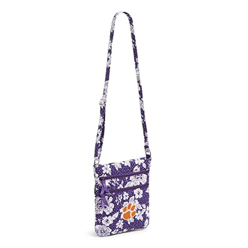 Cotton Collegiate Triple Zip Hipster Crossbody Purse (Multiple Teams Available)