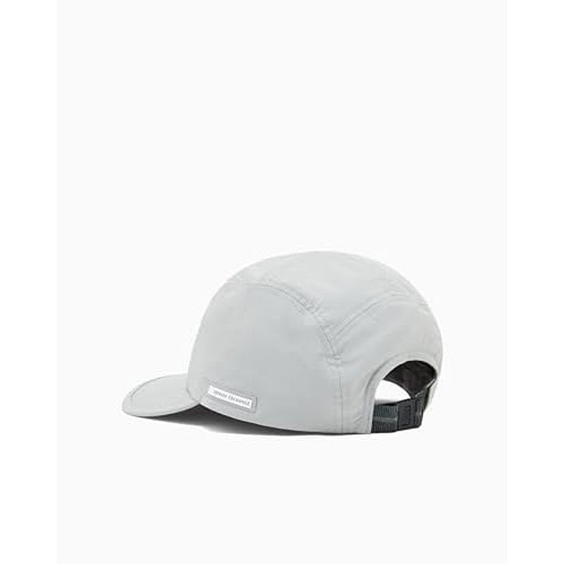 Armani Exchange Men's Clean Poly Hat Neutral Gray, One Size