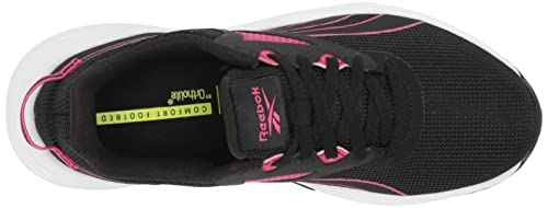Reebok Women's Lite Plus 3.0 Running Shoe, Black/Pursuit Pink/White, 7.5