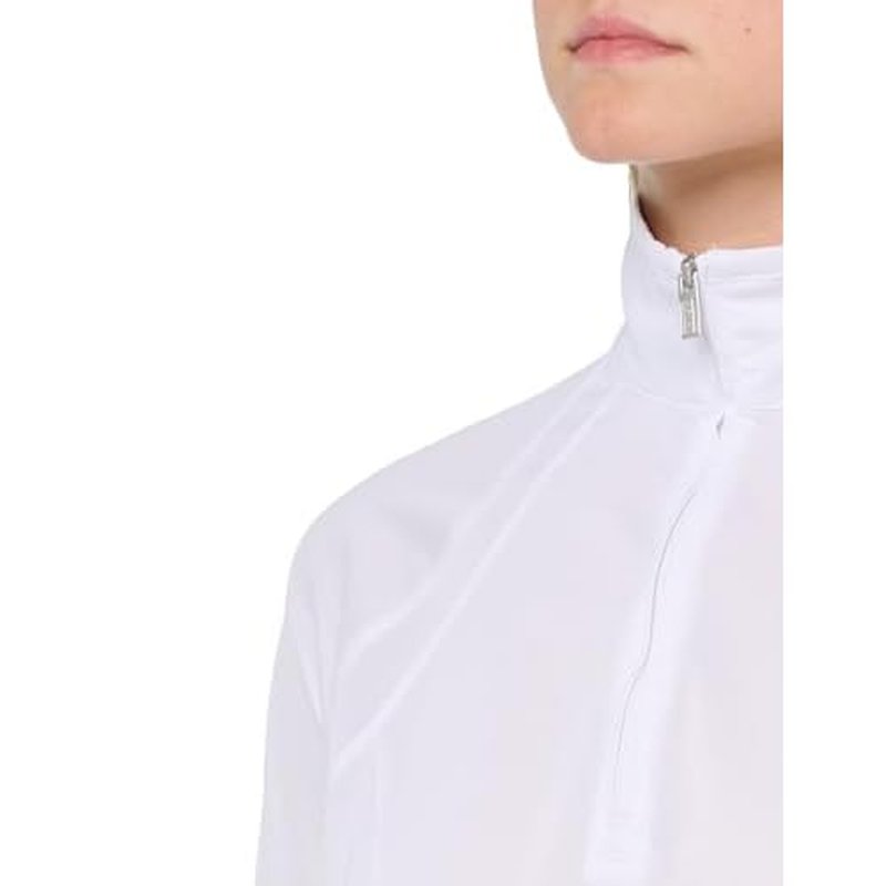 Ariat Women's Sunstopper 3.0 1/4 Zip Baselayer, White, Medium