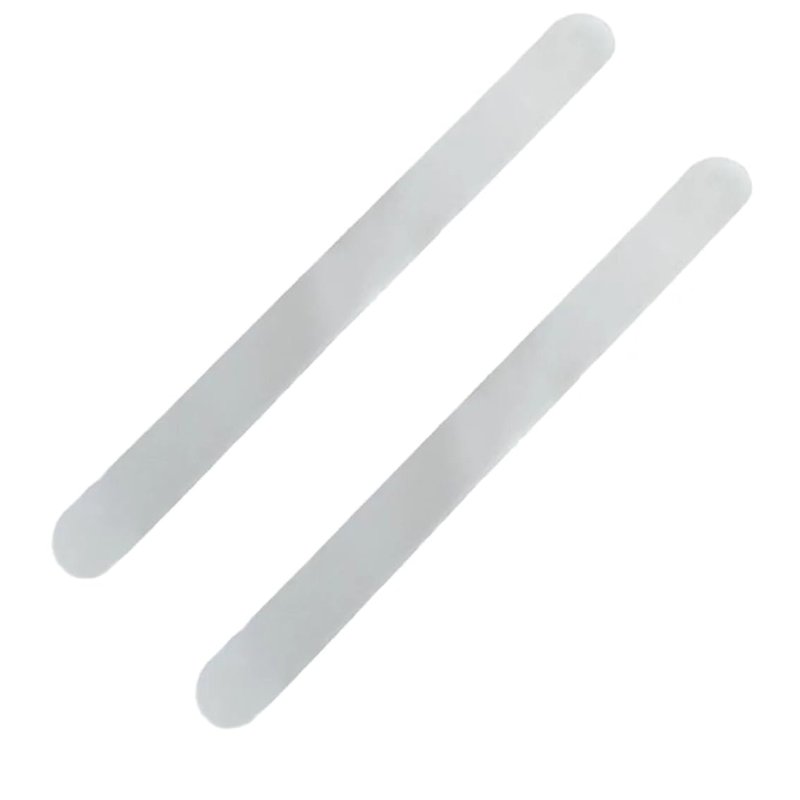 Leadigol 2 Pieces Transparent Tennis Racket Head Tape,Racquet Head Edge Guard,Racket Edge Protection Tape,Fit Perfectly Curved Edge,Badminton Racket Head Protector Sticker