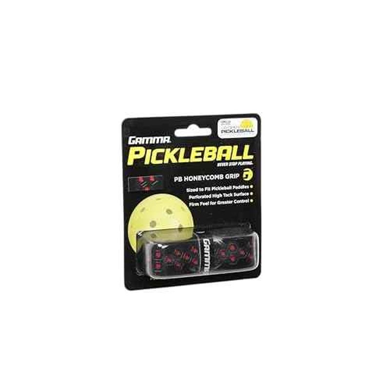 Gamma Honeycomb Cushion Grip for Pickleball Paddles, Moisture-Wicking Pickleball Replacement Grip, Premium Pickleball Equipment for Practice and Games