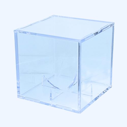 UV Protected Baseball Display Case | Acrylic Baseball Cube Clear Storage Case with UV Protection (1 UV Baseball Cube)