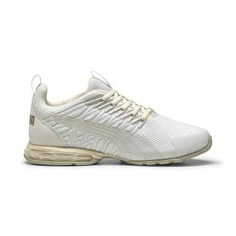 PUMA Women's Voltaic EVO Cross Trainer, Feather Gray-PUMA Gold, 9