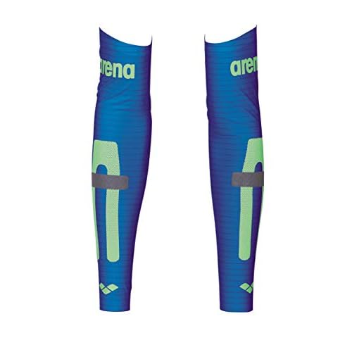 ARENA Carbon Compression Unisex Arm Sleeves, Electric Blue