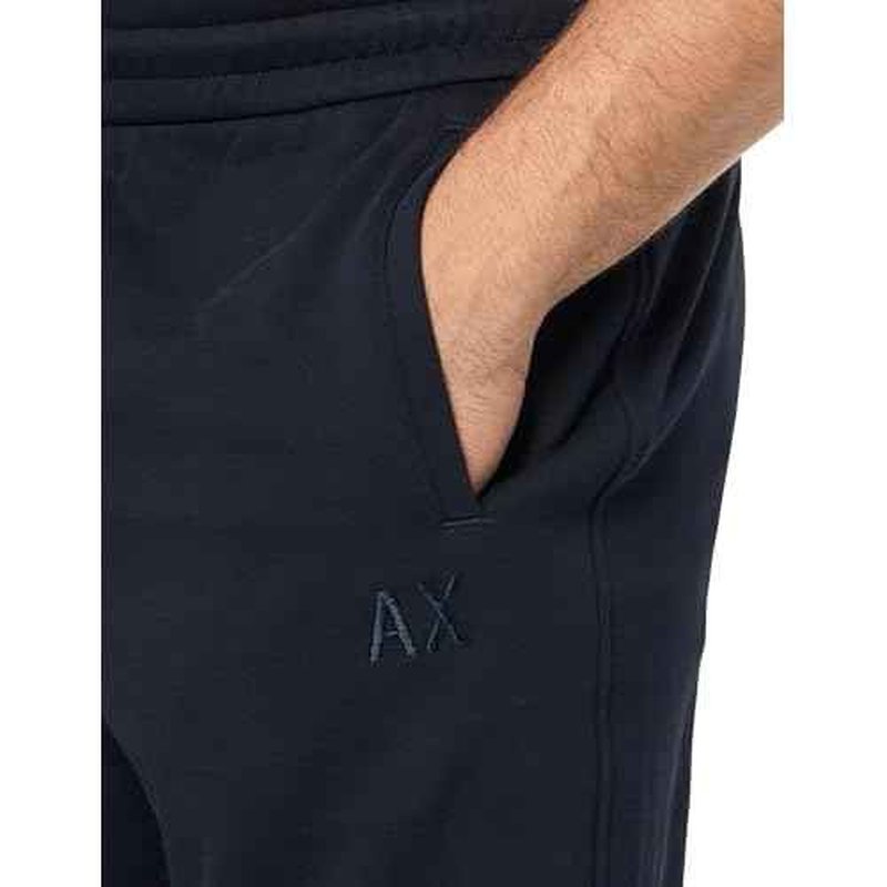 Armani Exchange Men's Pull Up Logo Tape Fleece Jogger Pant