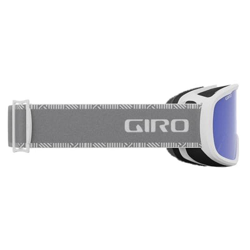 Giro Women's and Youth Moxie Ski and Snowboard Goggles - White/Grey Chute Strap with Grey Cobalt/Yellow Lenses