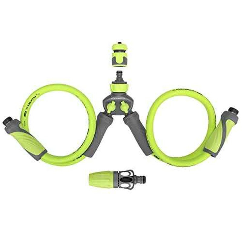 Flexzilla Marine Twin Outboard Flush Kit, 6-Piece 5/8" 3/4" - 11 1/2 GHT - HFZGSK01