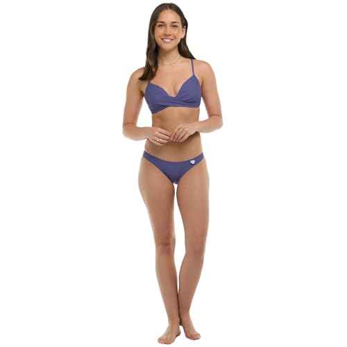 Body Glove Womens Smoothies Kerry Solid Twist Front Bikini Top Swimsuit with Adjustable 2-Way Back Detail