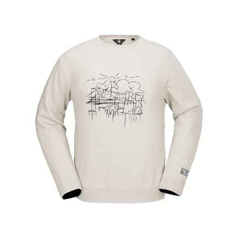 Volcom Men's Essential Crew Fleece Snowboard Winter Sweatshirt