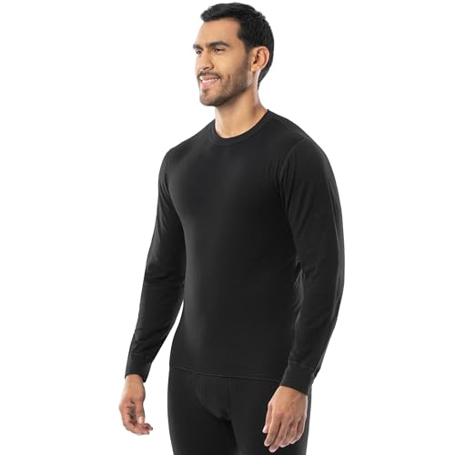 ColdPruf Basic Dual-Layer Long-Sleeve Crew Neck Base Layer, Thermal Top for Men in Tall Sizes M - 3XL