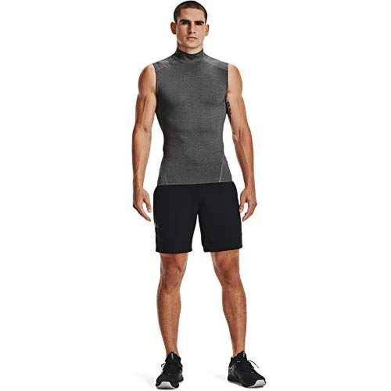 Under Armour Mens HeatGear Armour Compression Mock Sleeveless