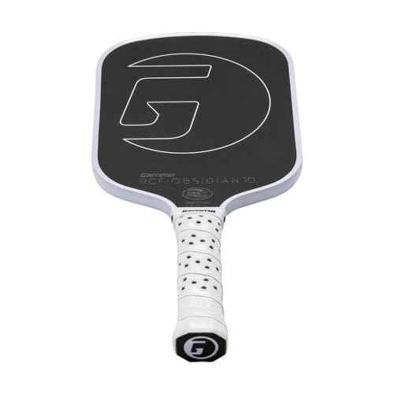 GAMMA RCF Obsidian Pickleball Paddle, Raw Carbon Fiber, 10mm, 13mm, and 16mm Options, Comfortable Molded Foam Handle, Sleak Design, Customizable Handle Weight System