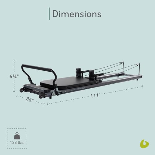 Balanced Body Allegro Stretch Pilates Reformer, Workout Equipment and Pilates Exercise Equipment for Home or Studio