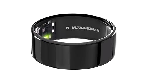 ULTRAHUMAN Ring AIR - No App Subscription - Smart Ring - Size First with Sizing Kit - Sleep Monitor, Workouts, FC, HRV - Up to 6 Days Battery (Size 6)