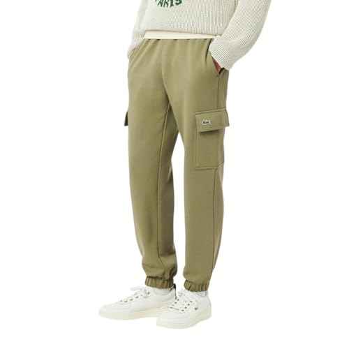 Lacoste Mens Regular Fit Non-Brushed Fleece Cargo Sweatpants