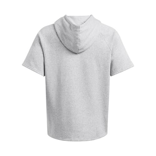 Under Armour mens Rival Fleece Short Sleeve HoodieSweatshirt