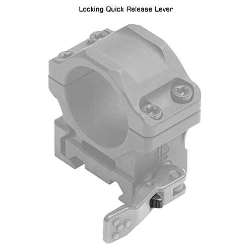 UTG ACCU-SYNC QR 1" Low Profile Scope Rings, Picatinny Black