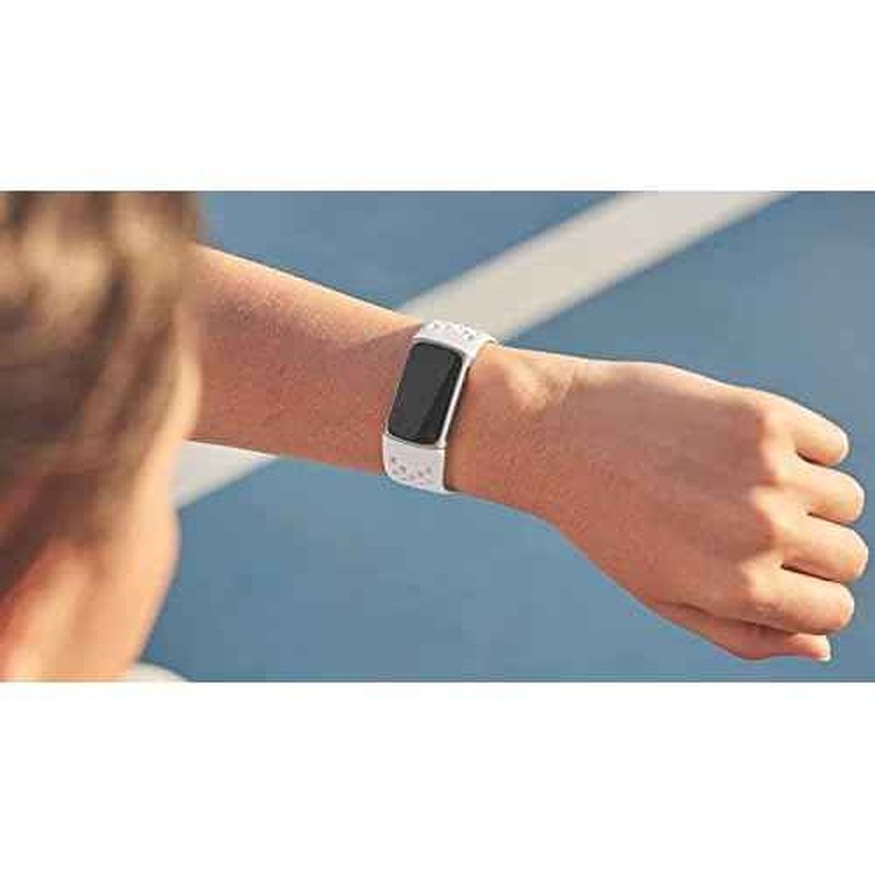 Fitbit Charge 5 Sport Accessory Band, Official Product, Frost White, Small