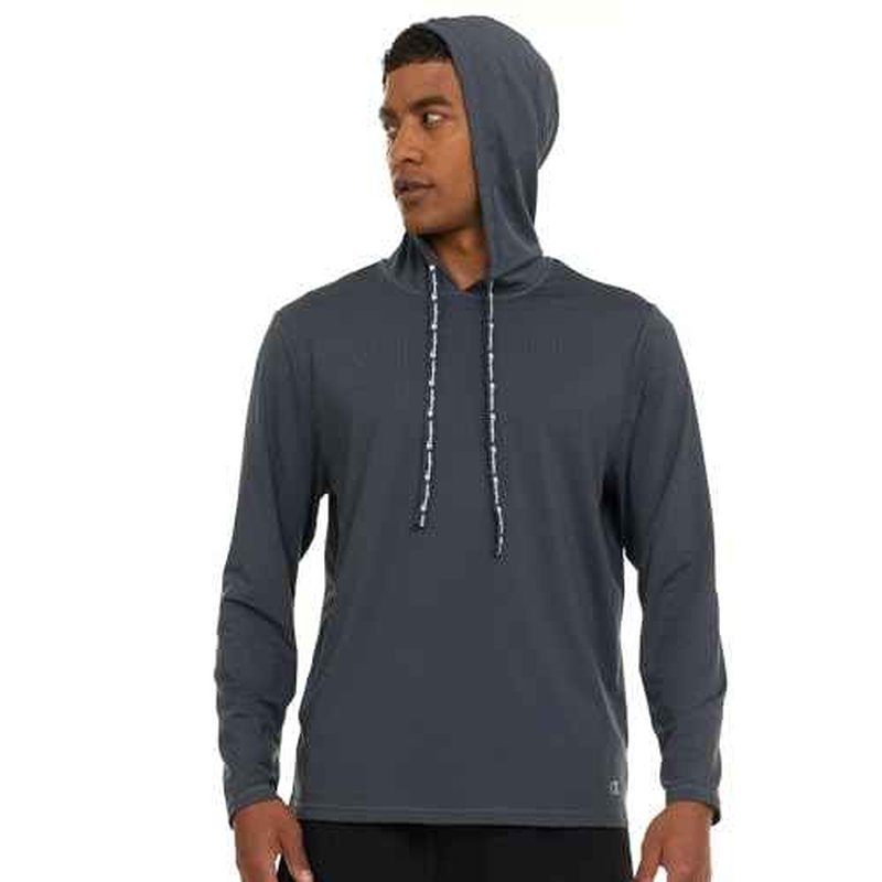 Champion Mens Sun Hoodie Long Sleeve, UPF 50 Sun Shirts for Men, Lightweight UV Protection Rash Guard, Fishing Swim Shirt