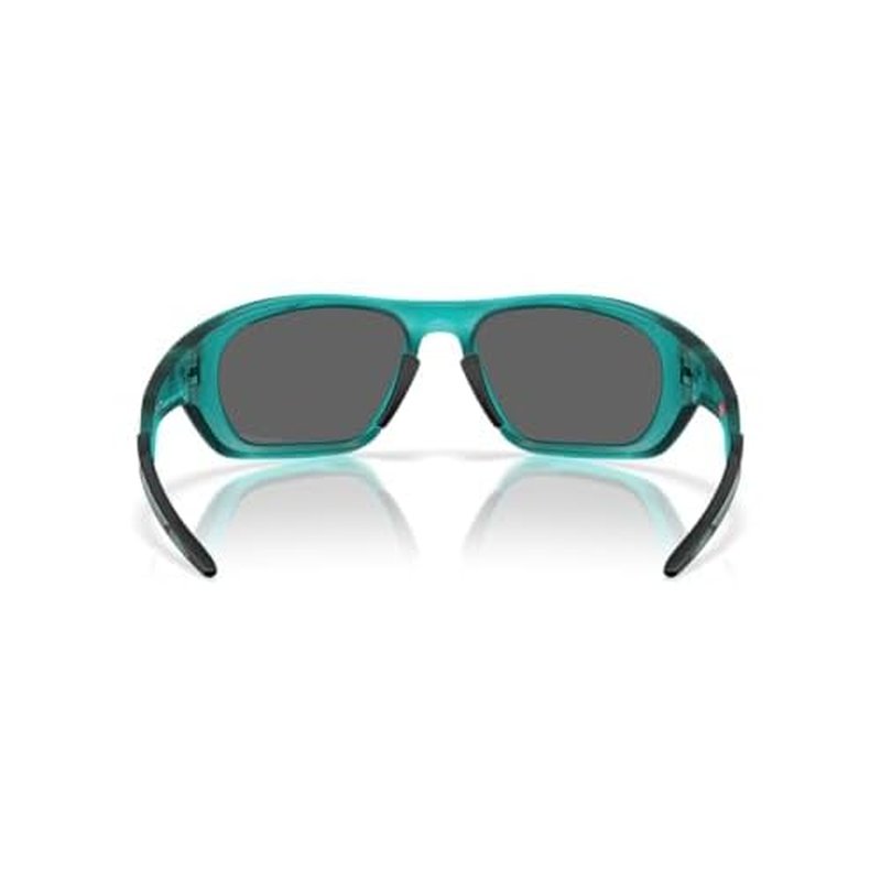 Oakley Men's OO9431 Lateralis Rectangular Sunglasses, Matte Transparent Arctic Surf/Prizm Black, 60 mm