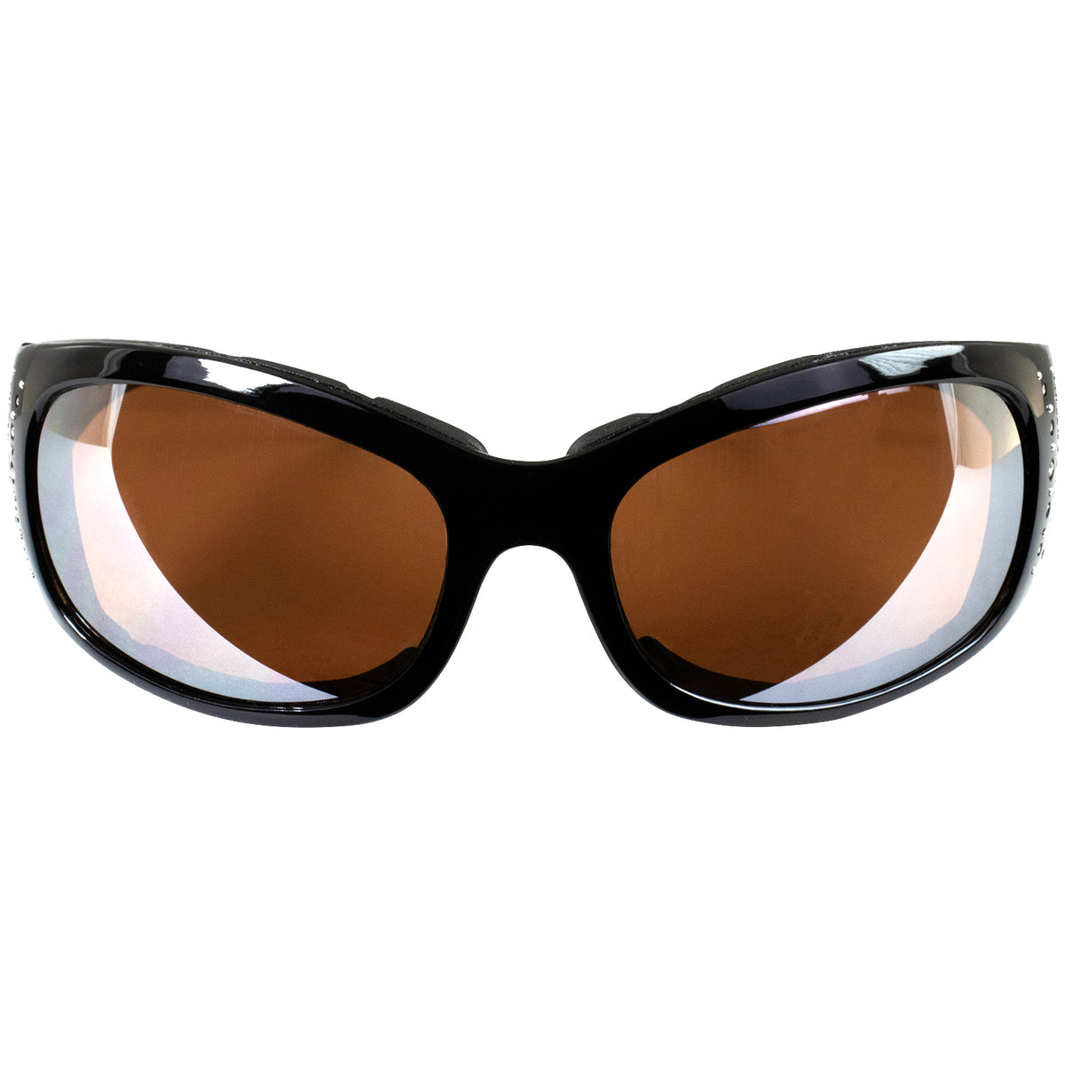 Women's Motorcycle Riding Glasses with Foam Padding and Smoke Lens
