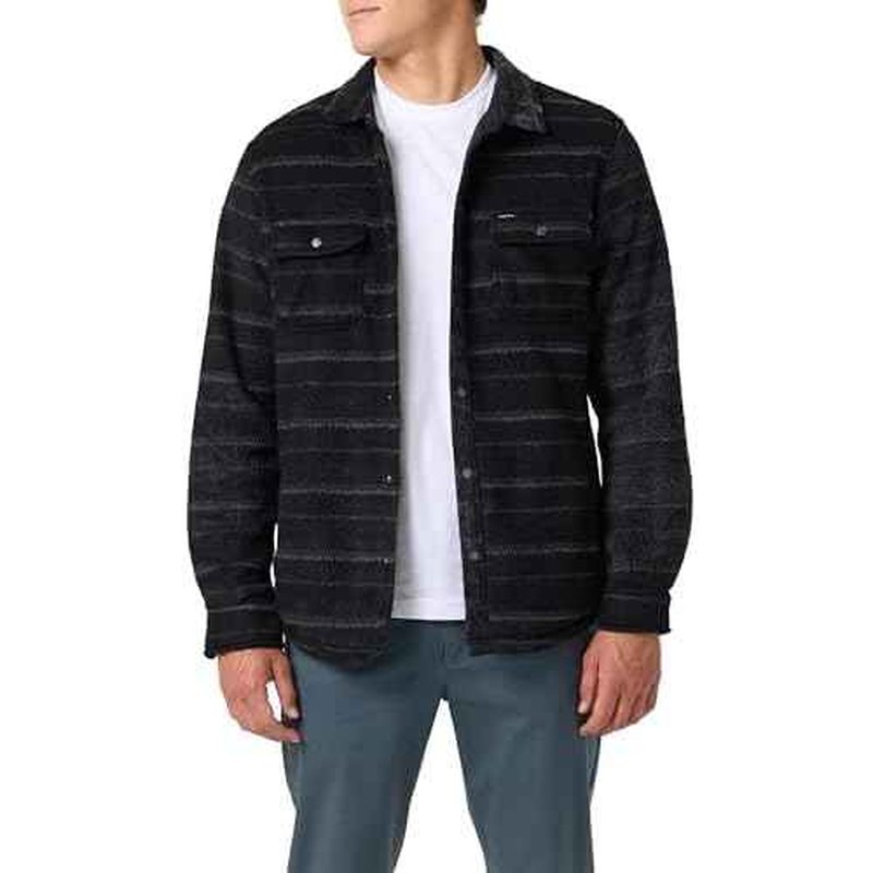 O'NEILL Men's Glacier Superfleece Overshirt - Fleece Shirt with Front Pockets - Comfortable and Soft