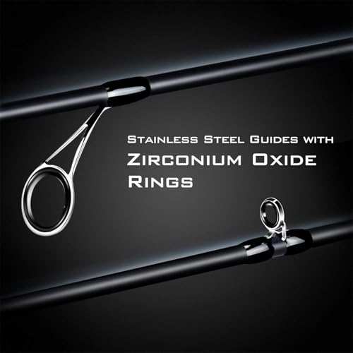 KastKing Crixus Fishing Rod and Reel Combo, High Performance Spinning & Baitcaster Combo, IM6 Graphite 2Pc Blanks, Zirconium Oxide Rings, SuperPolymer Handle, Lightweight Reel with Aluminum Spool