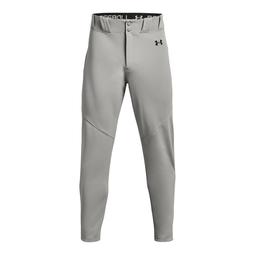 Under Armour Men's Utility Baseball Pants 22, (080) Baseball Gray / / Black, 3X-Large