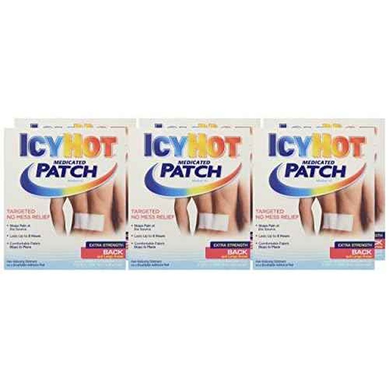 Icy Hot Medicated Patch, Large, 5 Count (Pack of 6) (30 Patches) (Extra Strength) ? Packaging may vary