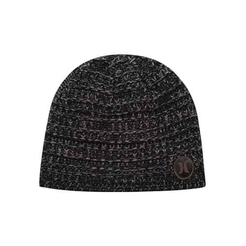 Hurley Men's Winter Hat - Loose Knit Marled Beanie